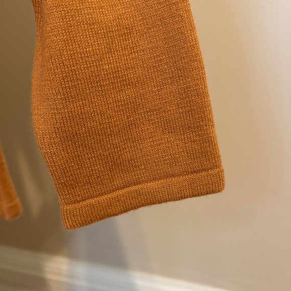 Sequin Trim Long Sleeve Top in Rust orange size PS - Picture 6 of 11